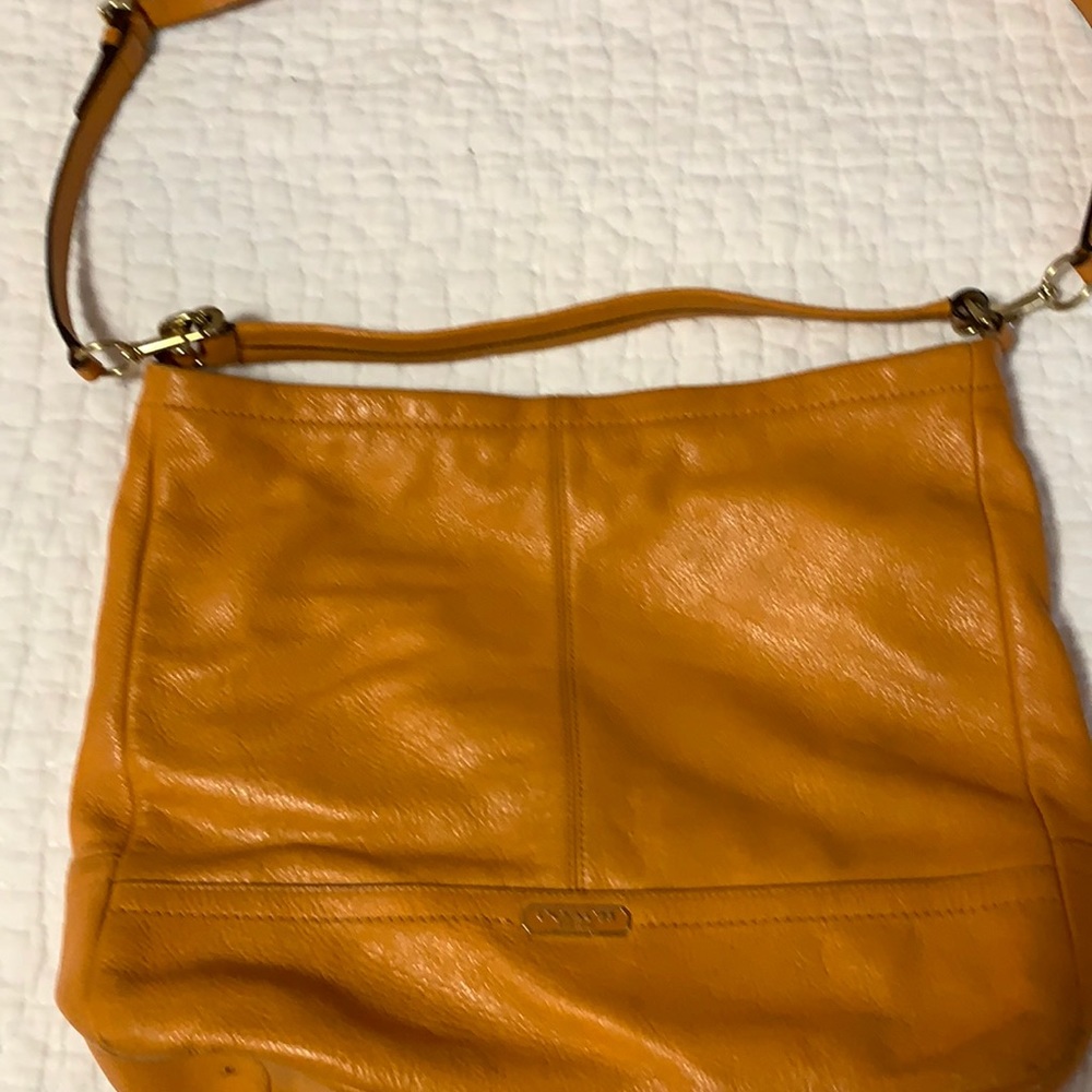 Yellow coach bag